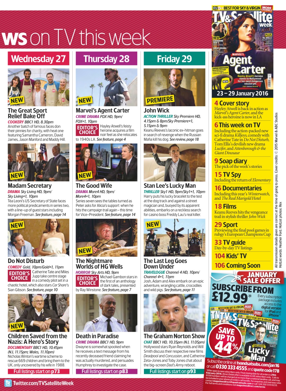 TV & Satellite Week Preview Pages