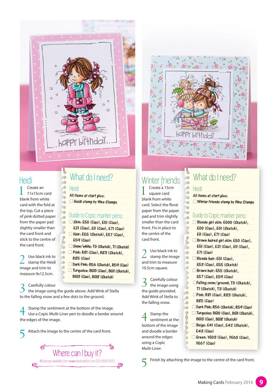 Making Cards & Papercraft Preview Pages