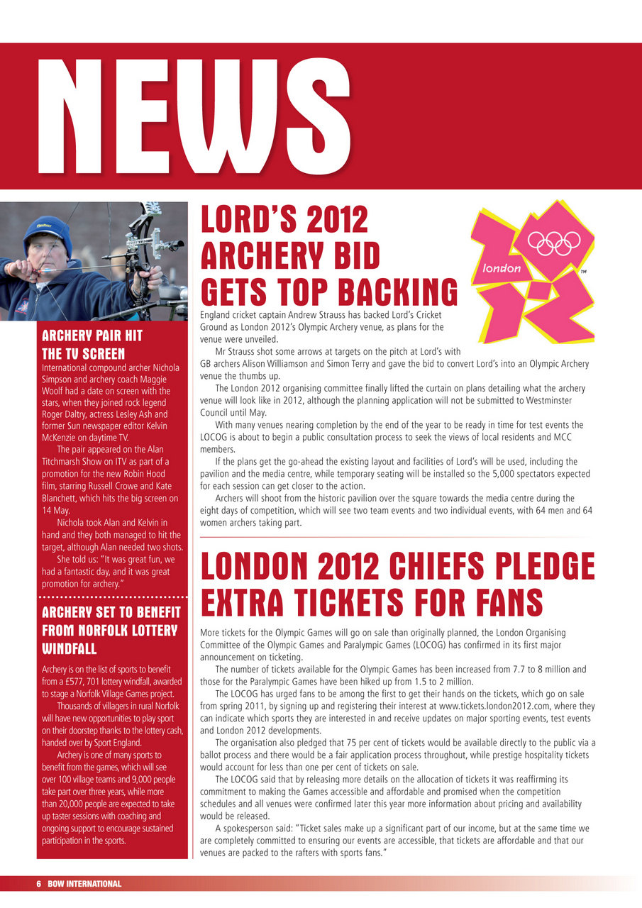 Bow International Preview Pages