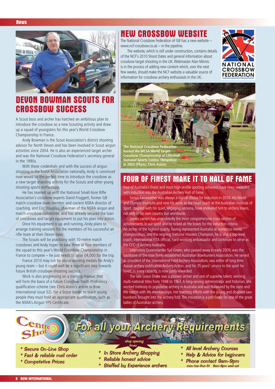 Bow International Preview Pages