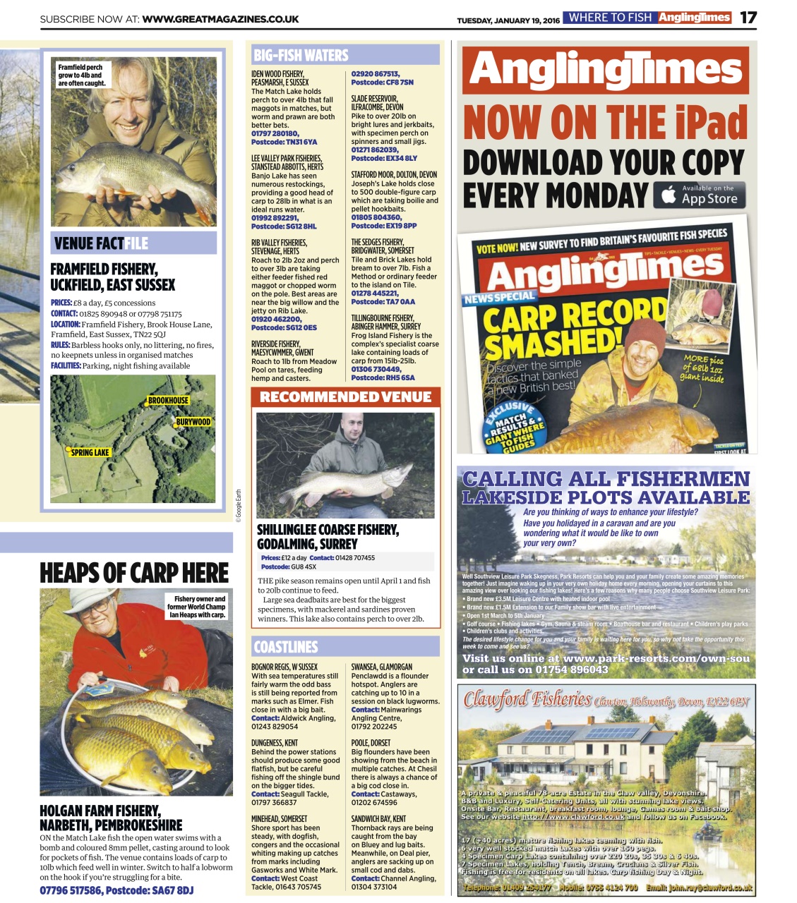 Angling Times Preview Pages