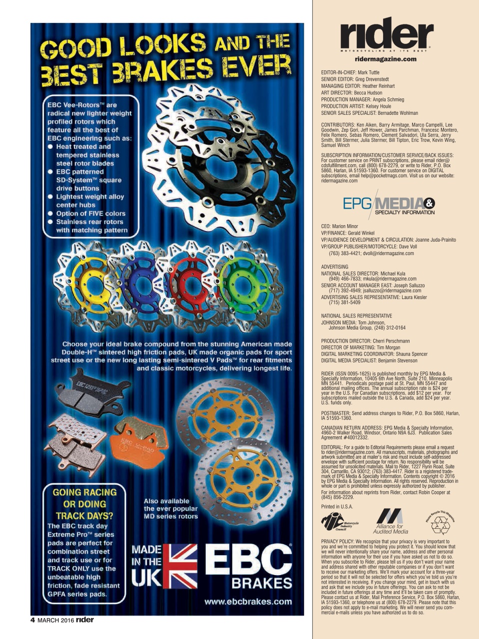 Rider Magazine Preview Pages