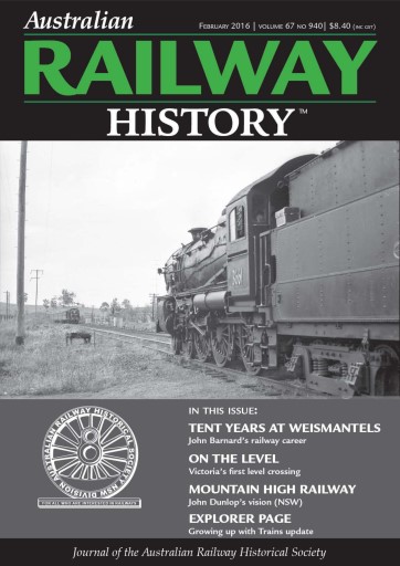 Australian Railway History issue 