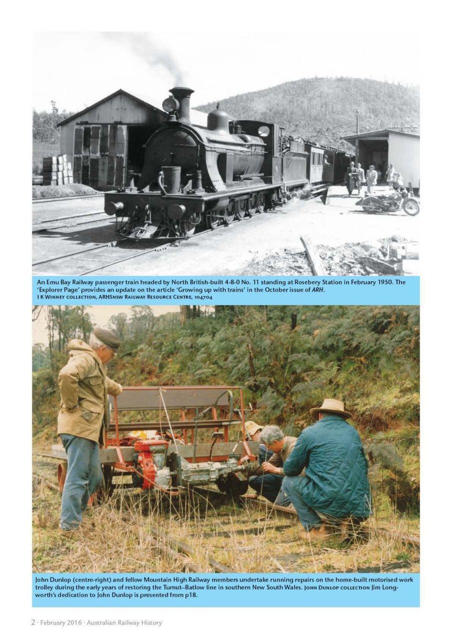 Australian Railway History Preview Pages