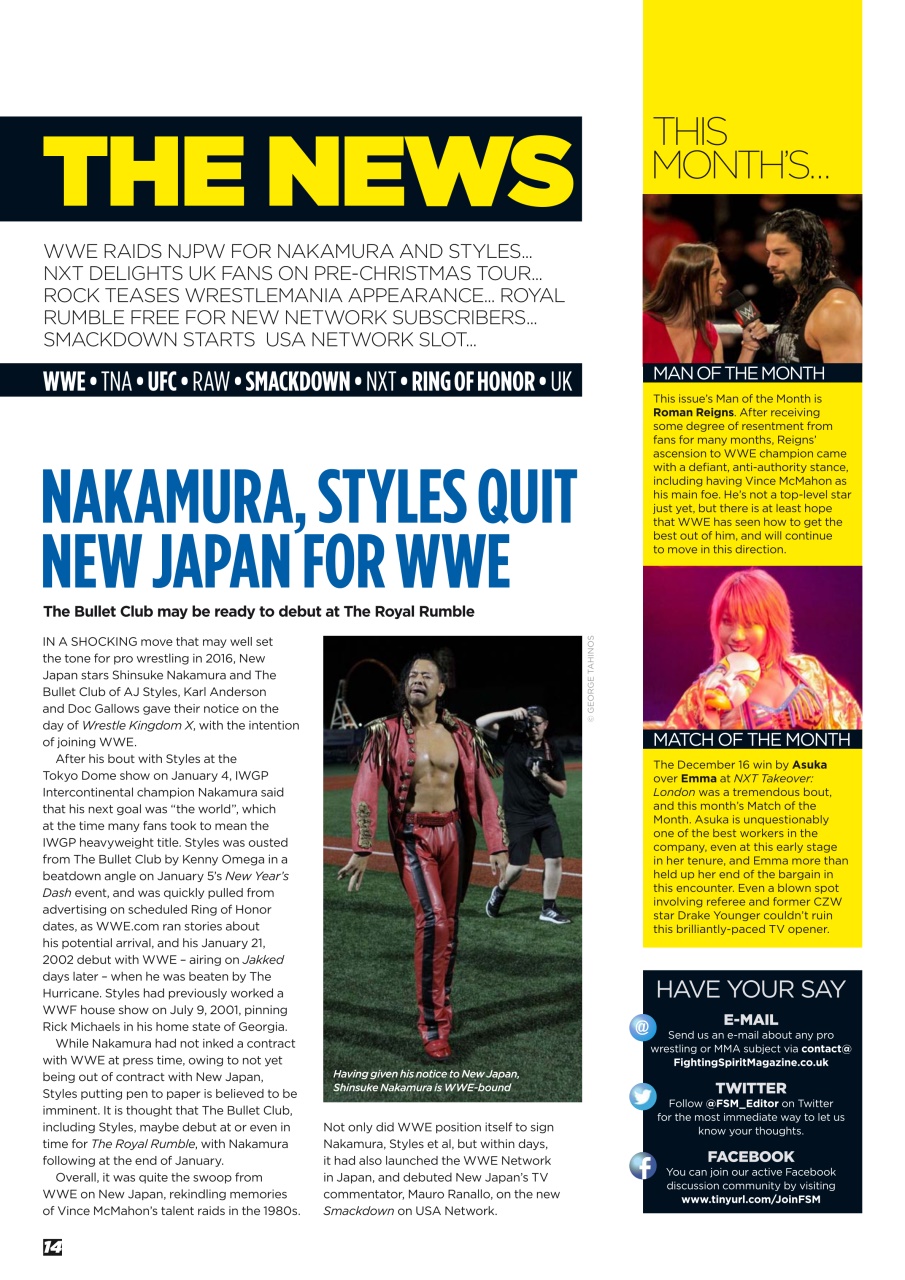 Wrestletalk Magazine Preview Pages