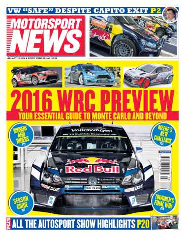 Motorsport News issue 20th January 2016