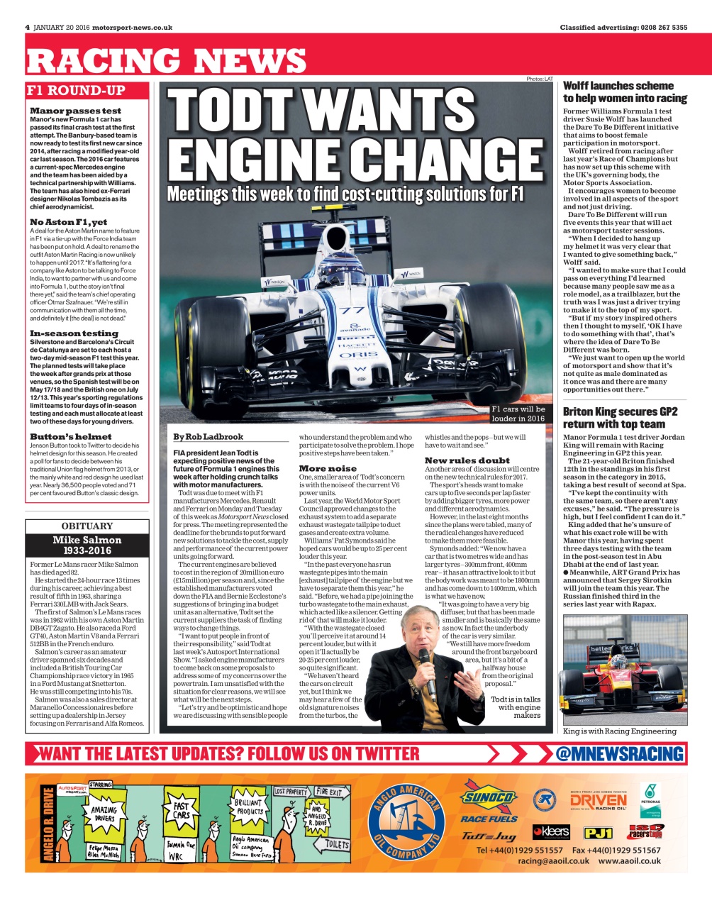 Motorsport News Preview Pages