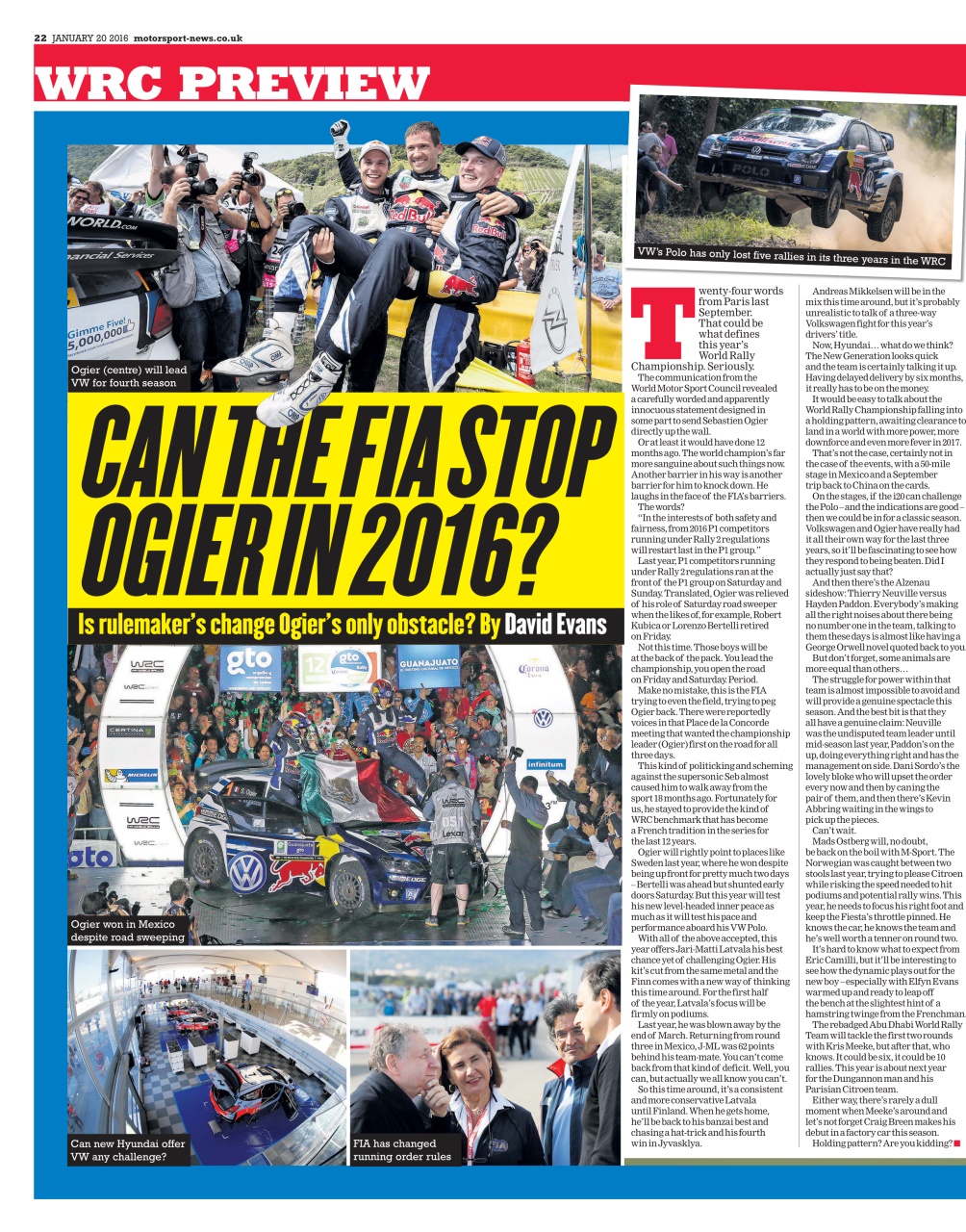 Motorsport News Preview Pages