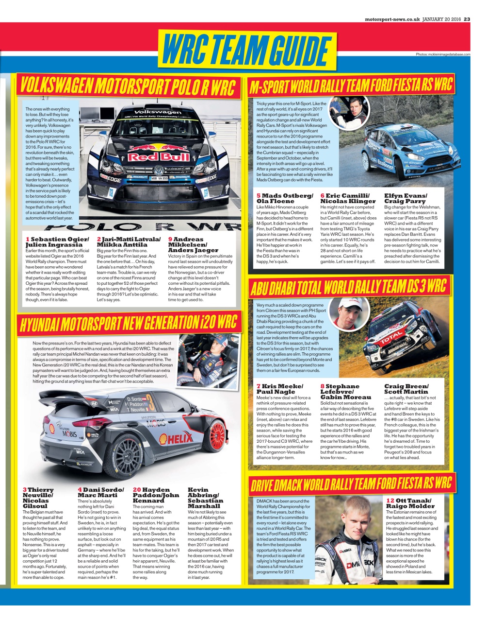Motorsport News Preview Pages