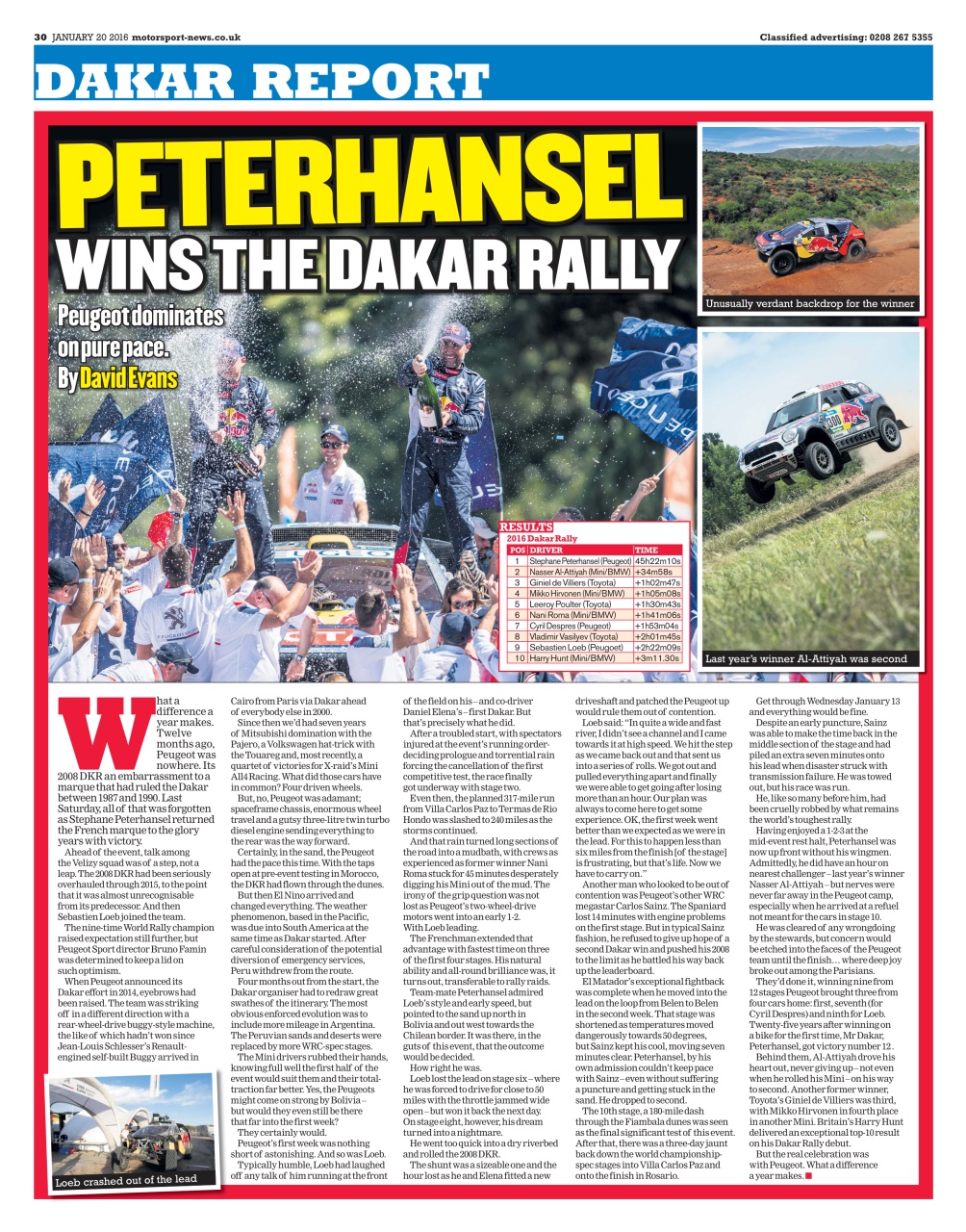 Motorsport News Preview Pages