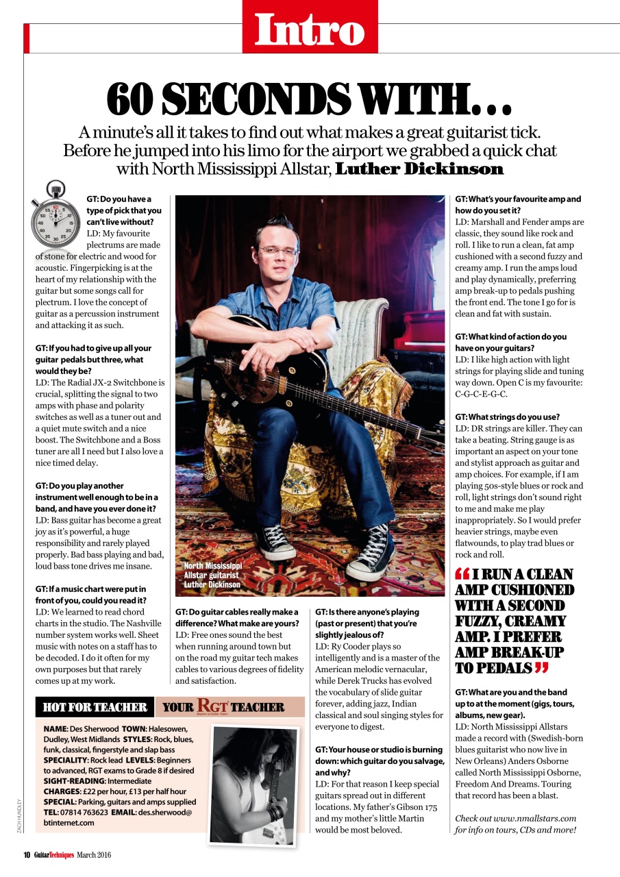 Guitar Techniques Preview Pages