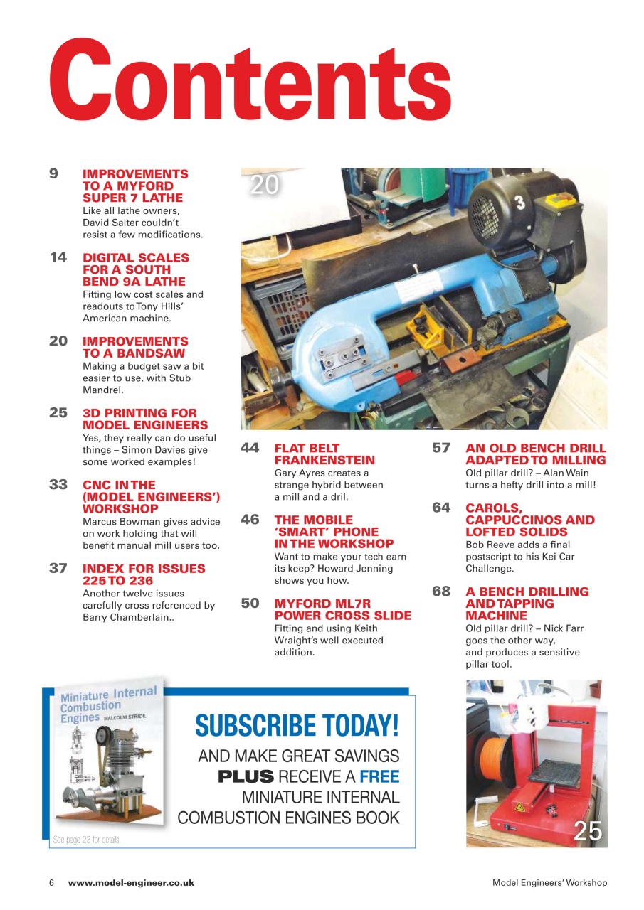 Model Engineer & Workshop Magazine Preview Pages