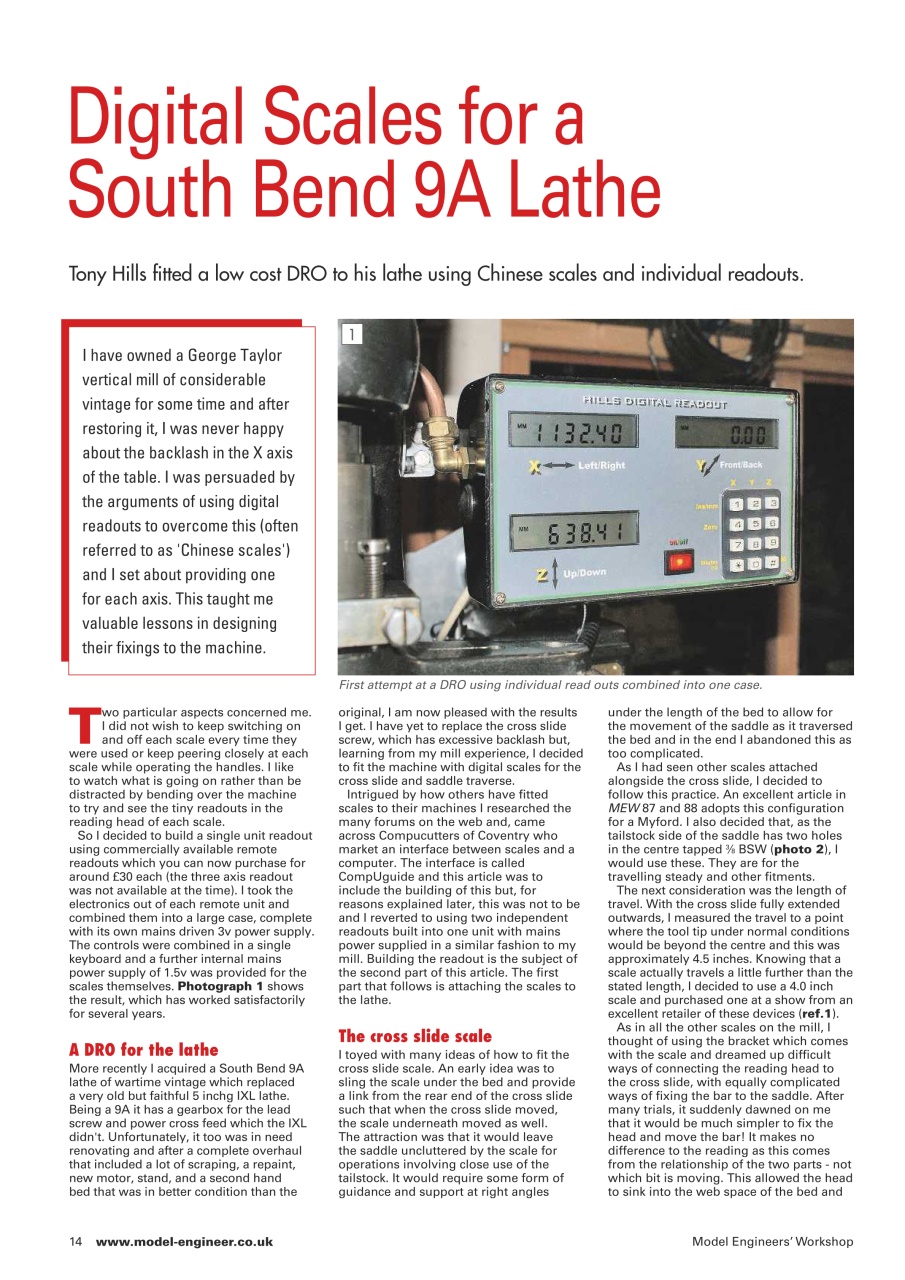 Model Engineer & Workshop Magazine Preview Pages