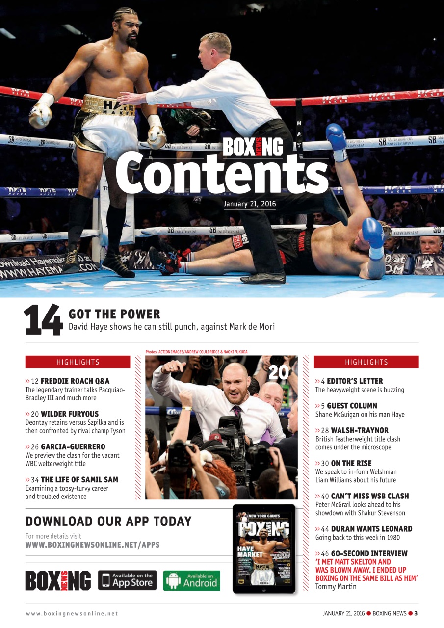Boxing News Preview Pages