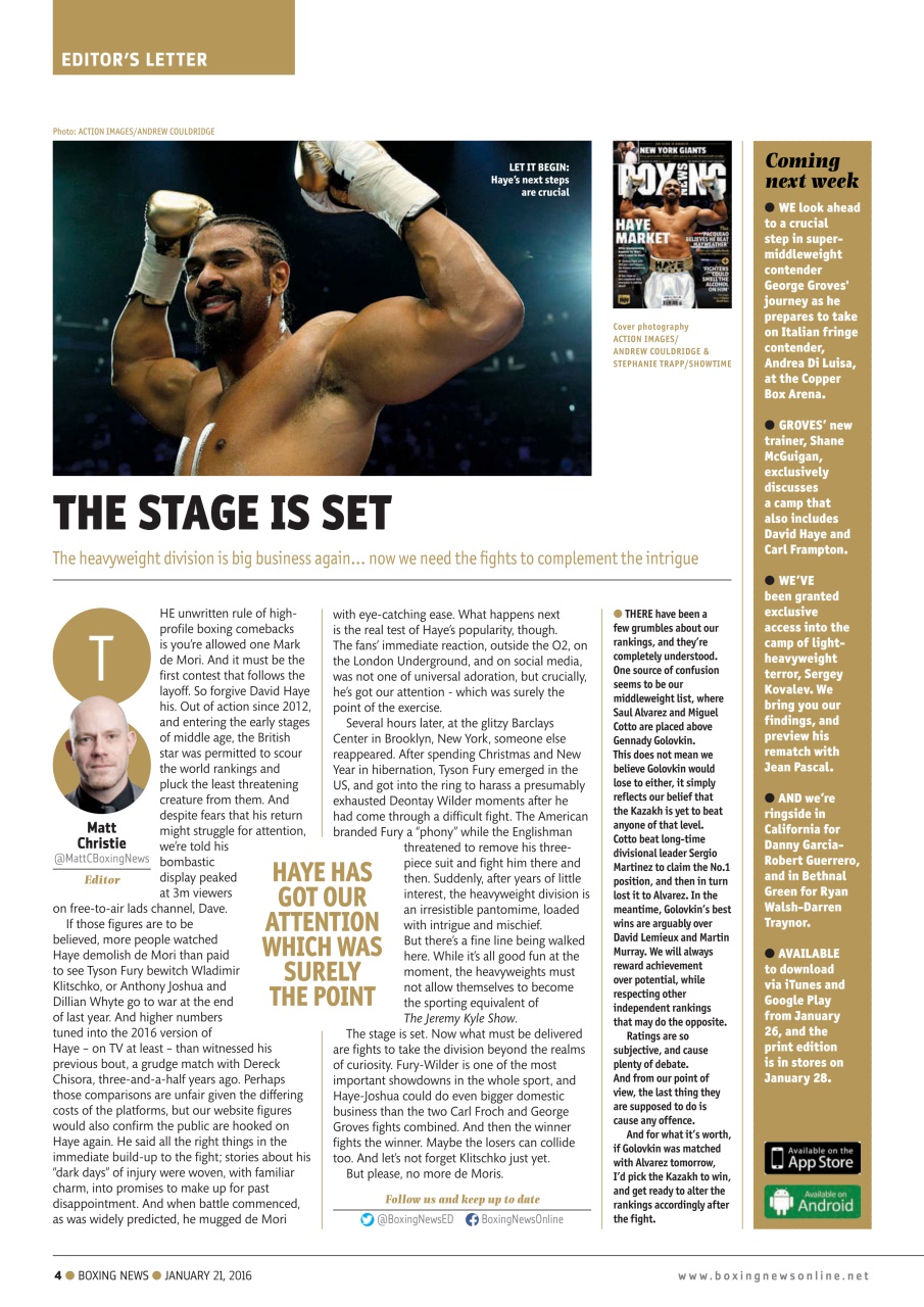 Boxing News Preview Pages