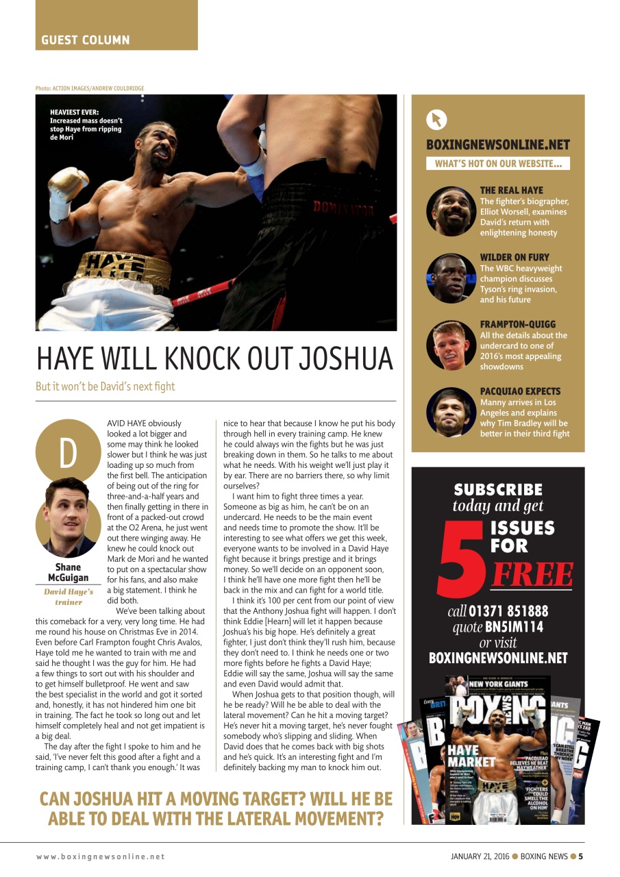 Boxing News Preview Pages
