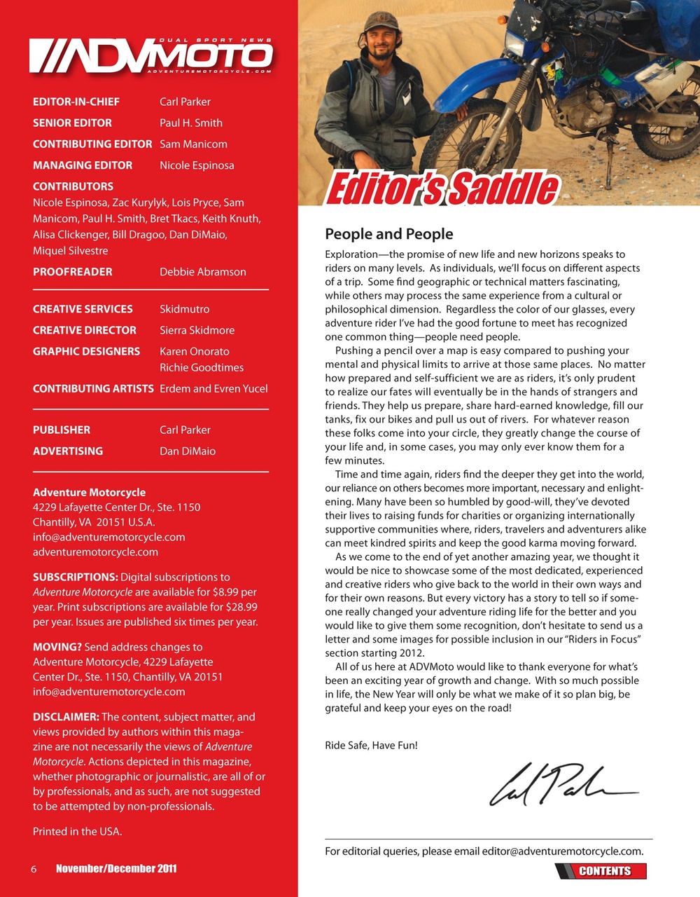 Adventure Motorcycle Preview Pages