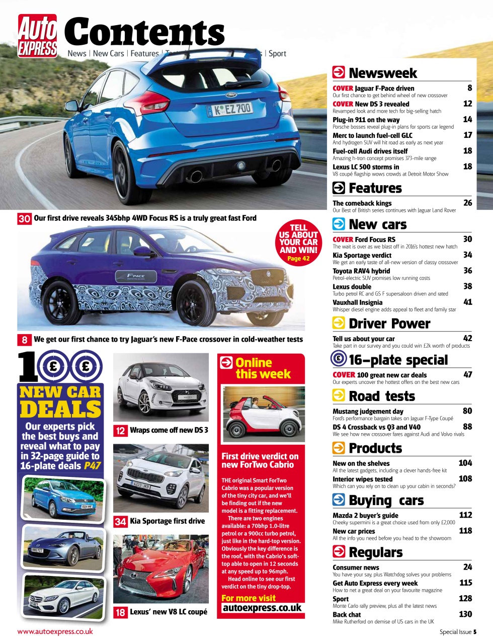 Auto Express Preview Pages