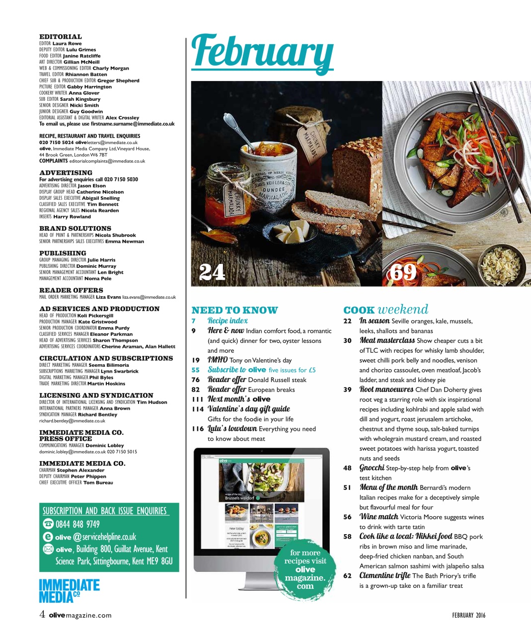 Olive Magazine Preview Pages