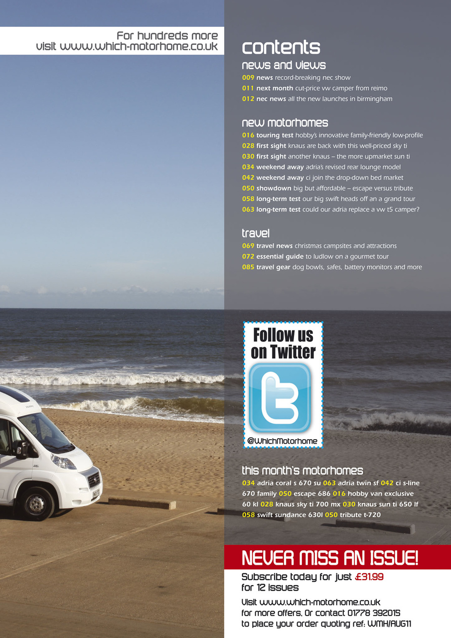 What Motorhome magazine Preview Pages