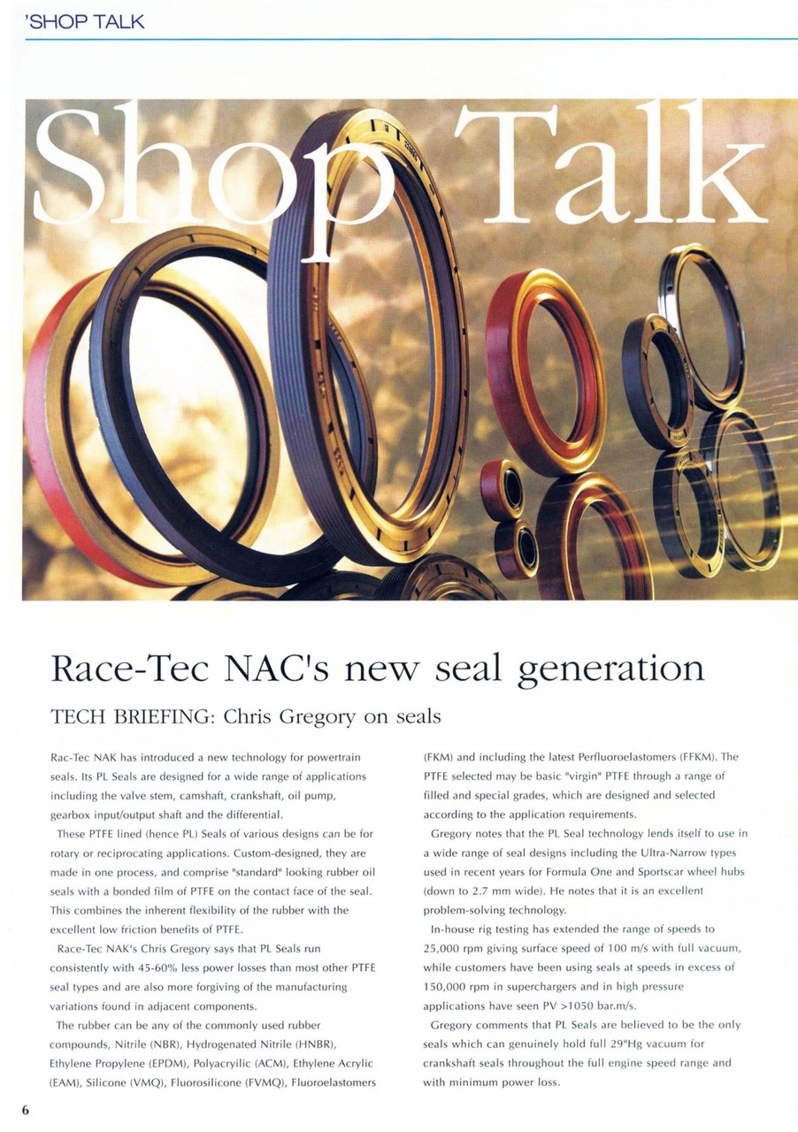 Race Engine Technology Preview Pages