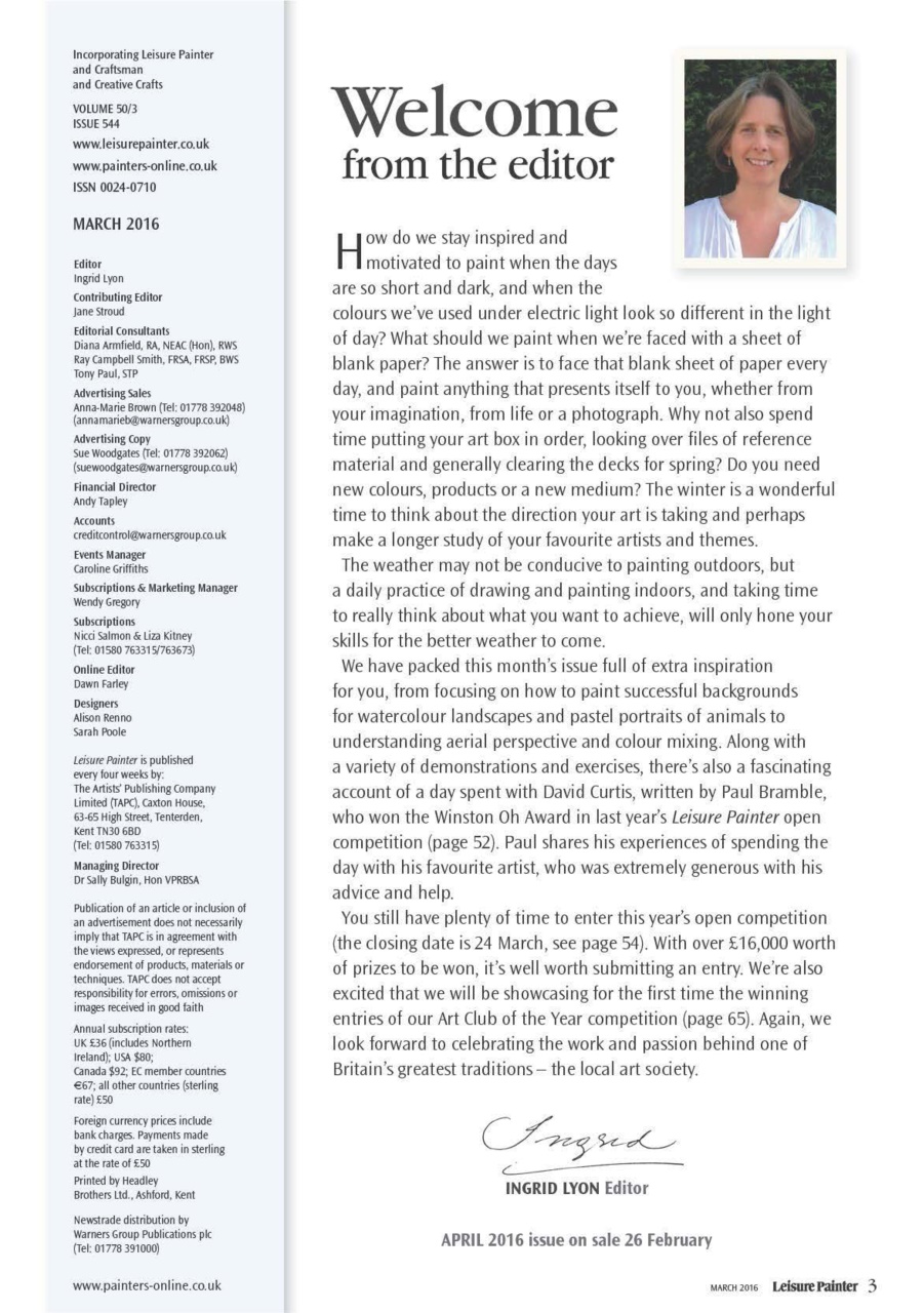 Leisure Painter & The Artist Preview Pages