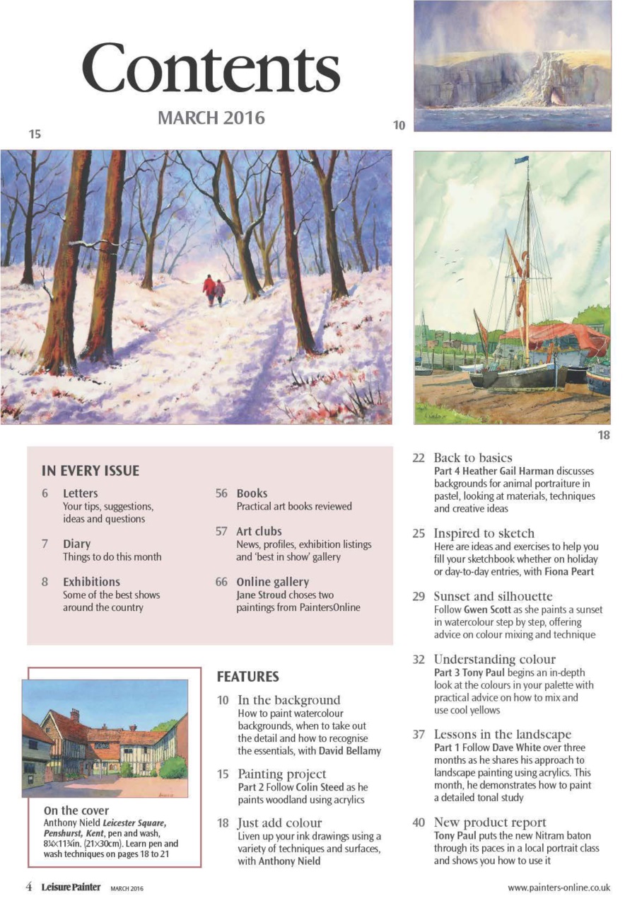 Leisure Painter & The Artist Preview Pages