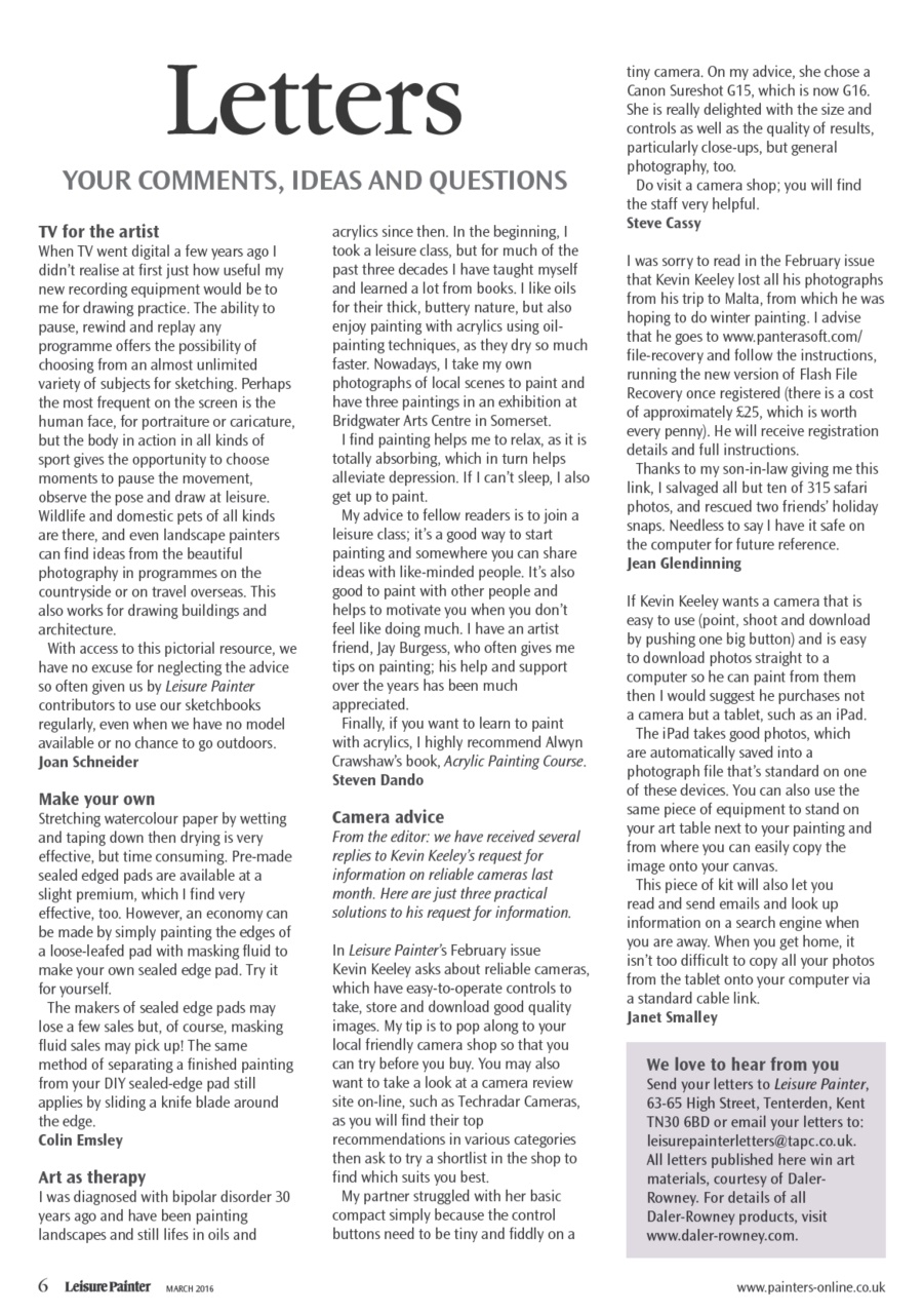 Leisure Painter & The Artist Preview Pages