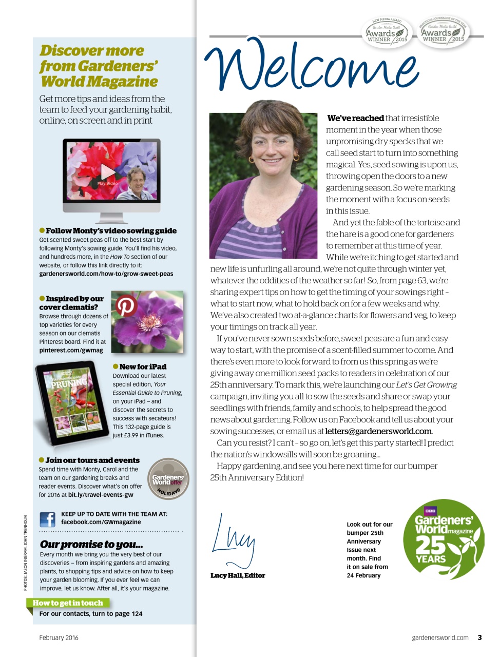 BBC Gardeners’ World Magazine Preview Pages