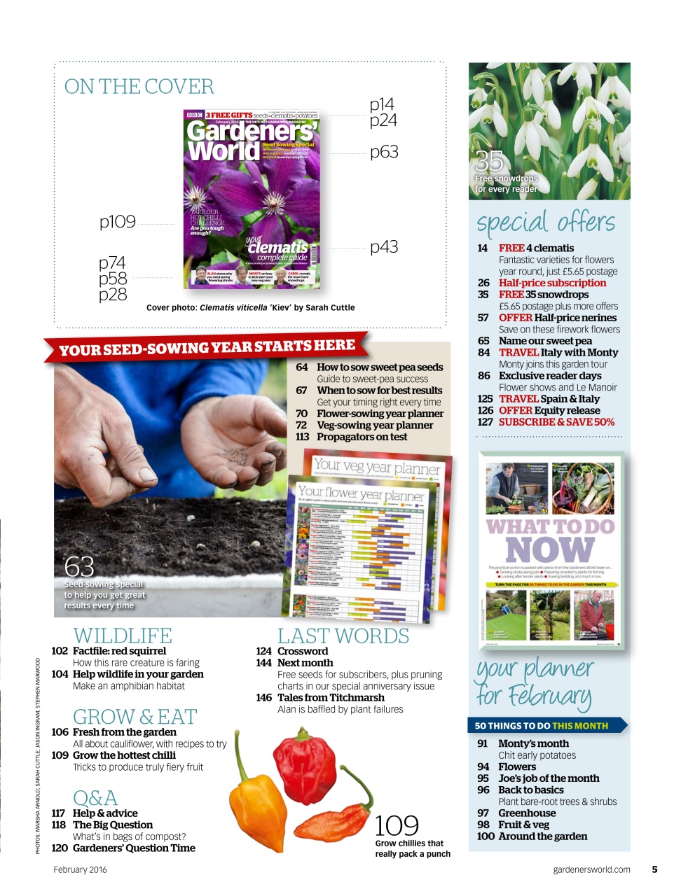BBC Gardeners’ World Magazine Preview Pages