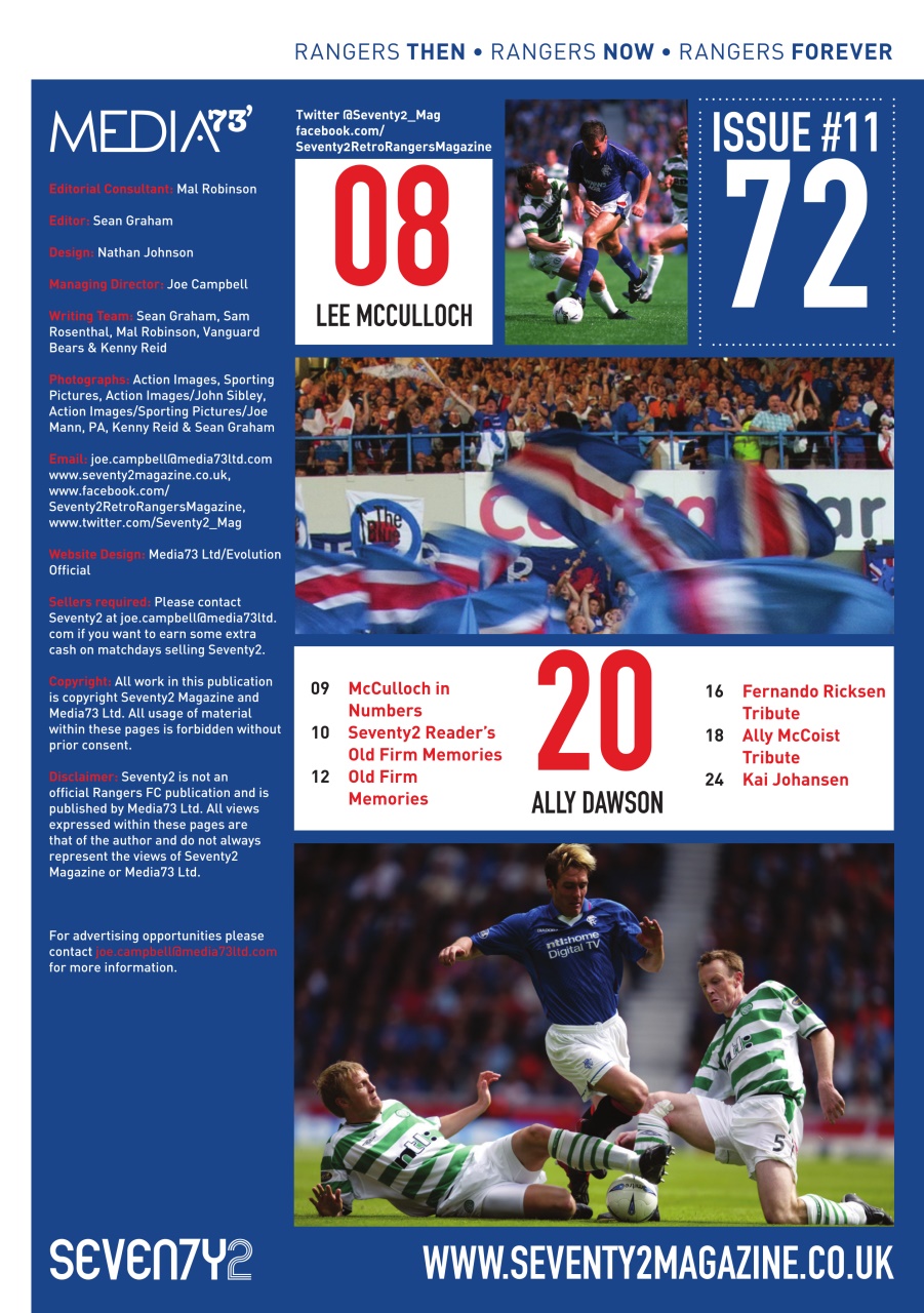 Seventy 2 Magazine Preview Pages