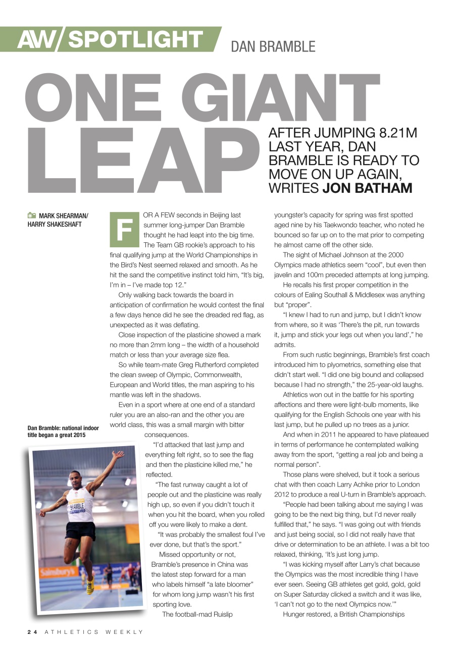 AW – Athletics Weekly Magazine Preview Pages