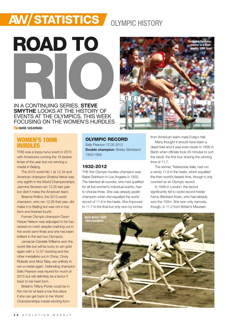 AW – Athletics Weekly Magazine Preview Pages