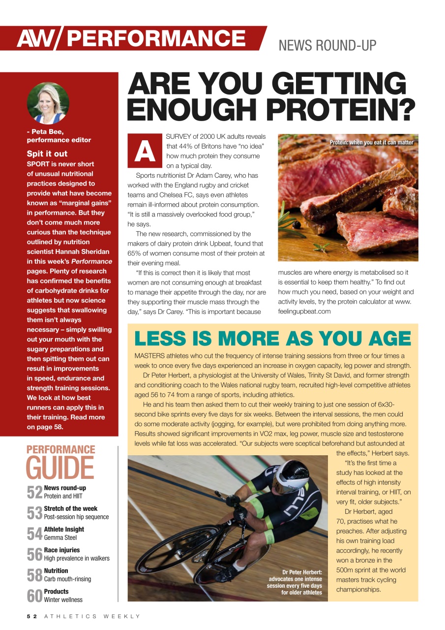 AW – Athletics Weekly Magazine Preview Pages