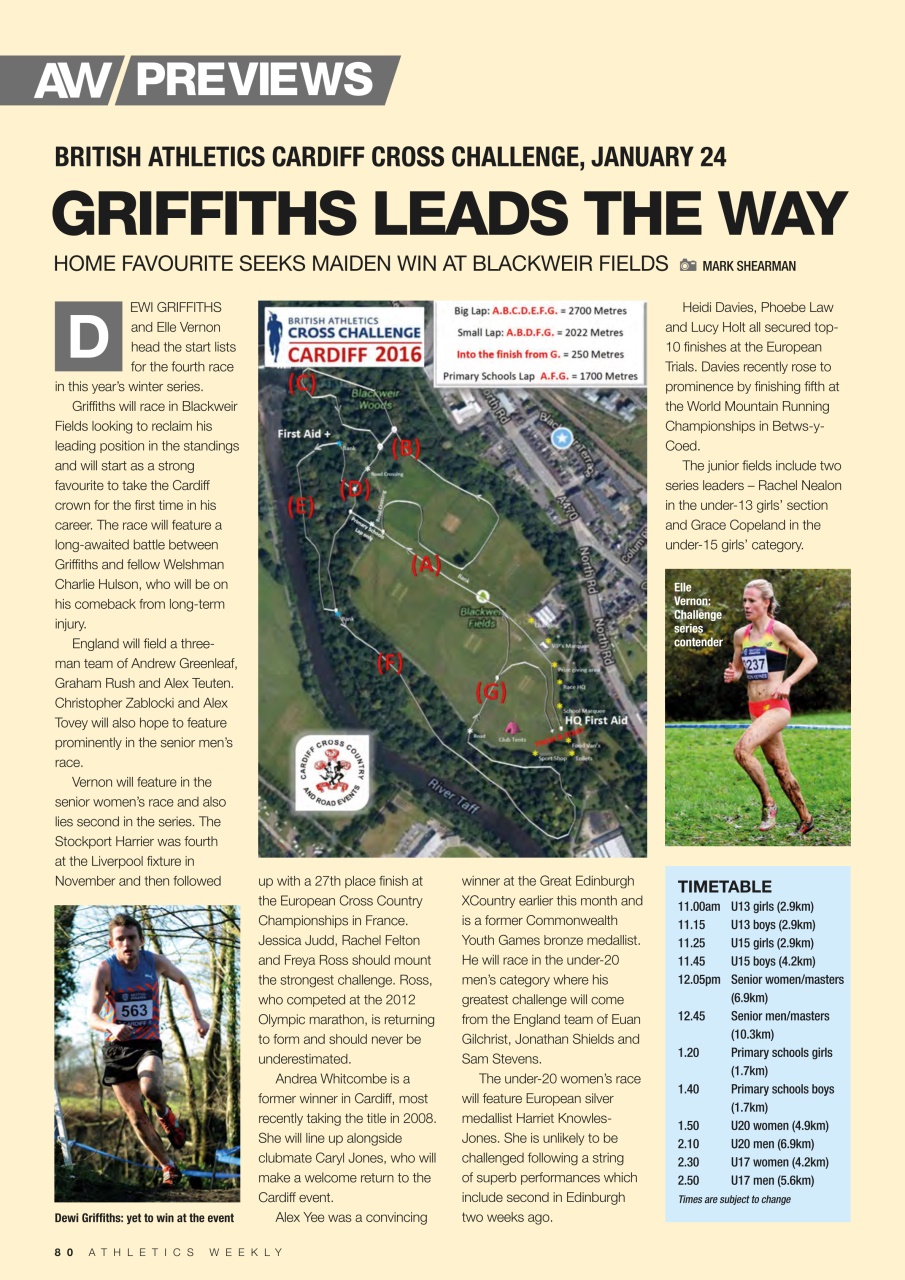 AW – Athletics Weekly Magazine Preview Pages