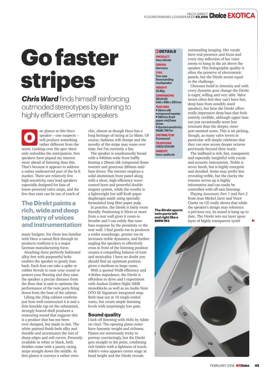 Hi-Fi Choice Preview Pages