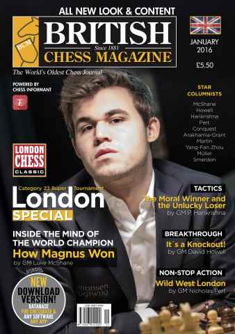 British Chess Magazine issue January 2016