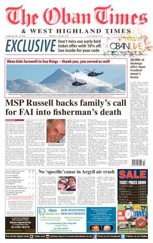 The Oban Times & Lochaber Times issue 21 January 2016