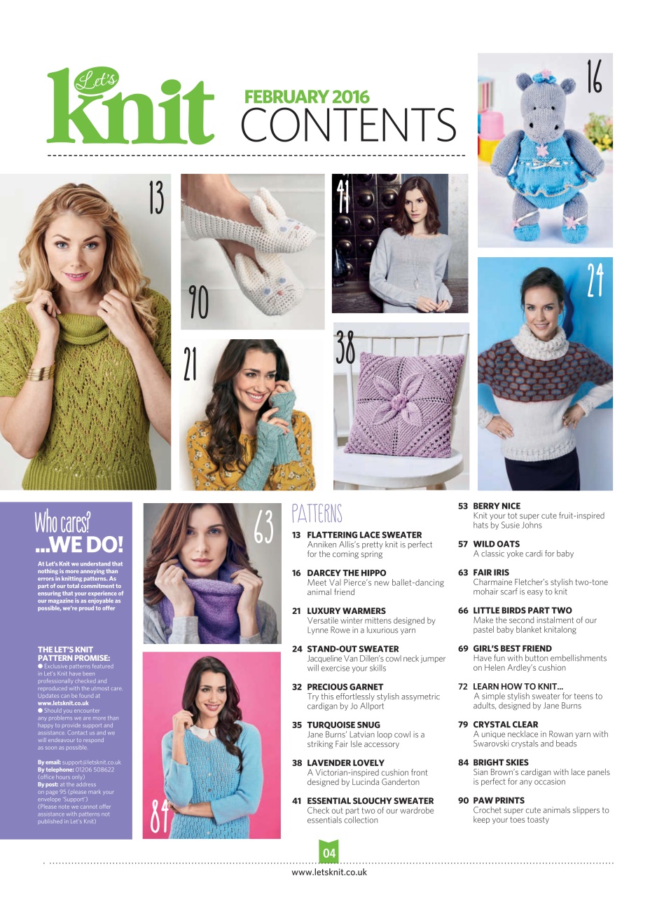 Let's Knit Preview Pages