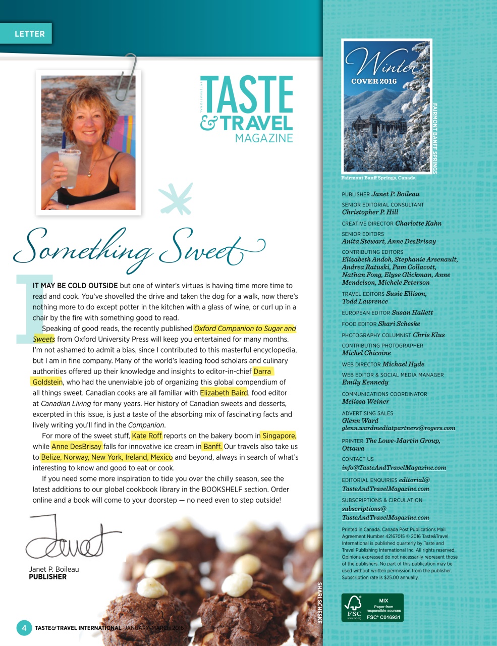 Taste & Travel International Preview Pages