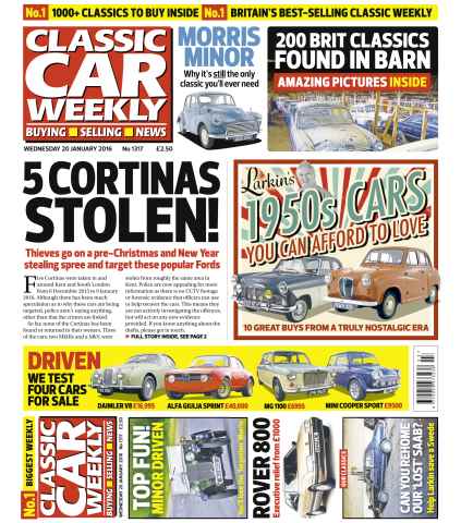 Classic Car Weekly issue 20th January 2016