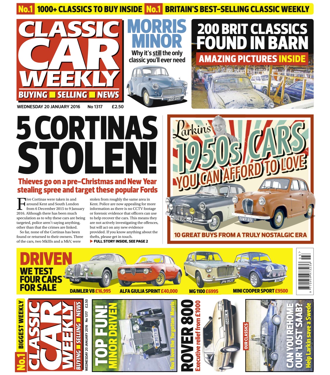 Classic Car Weekly Preview Pages