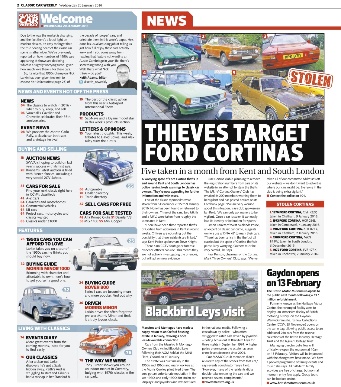 Classic Car Weekly Preview Pages