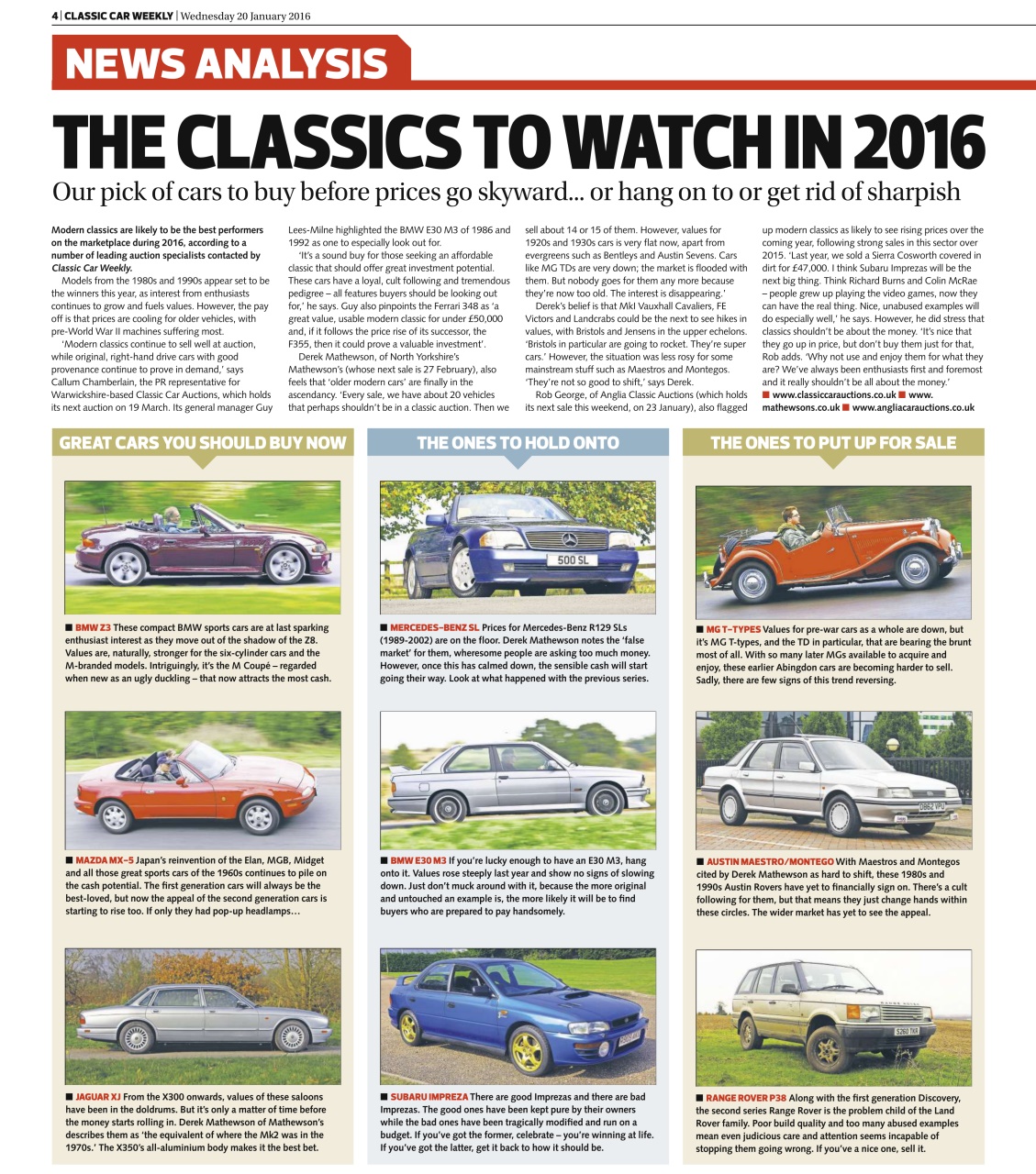 Classic Car Weekly Preview Pages