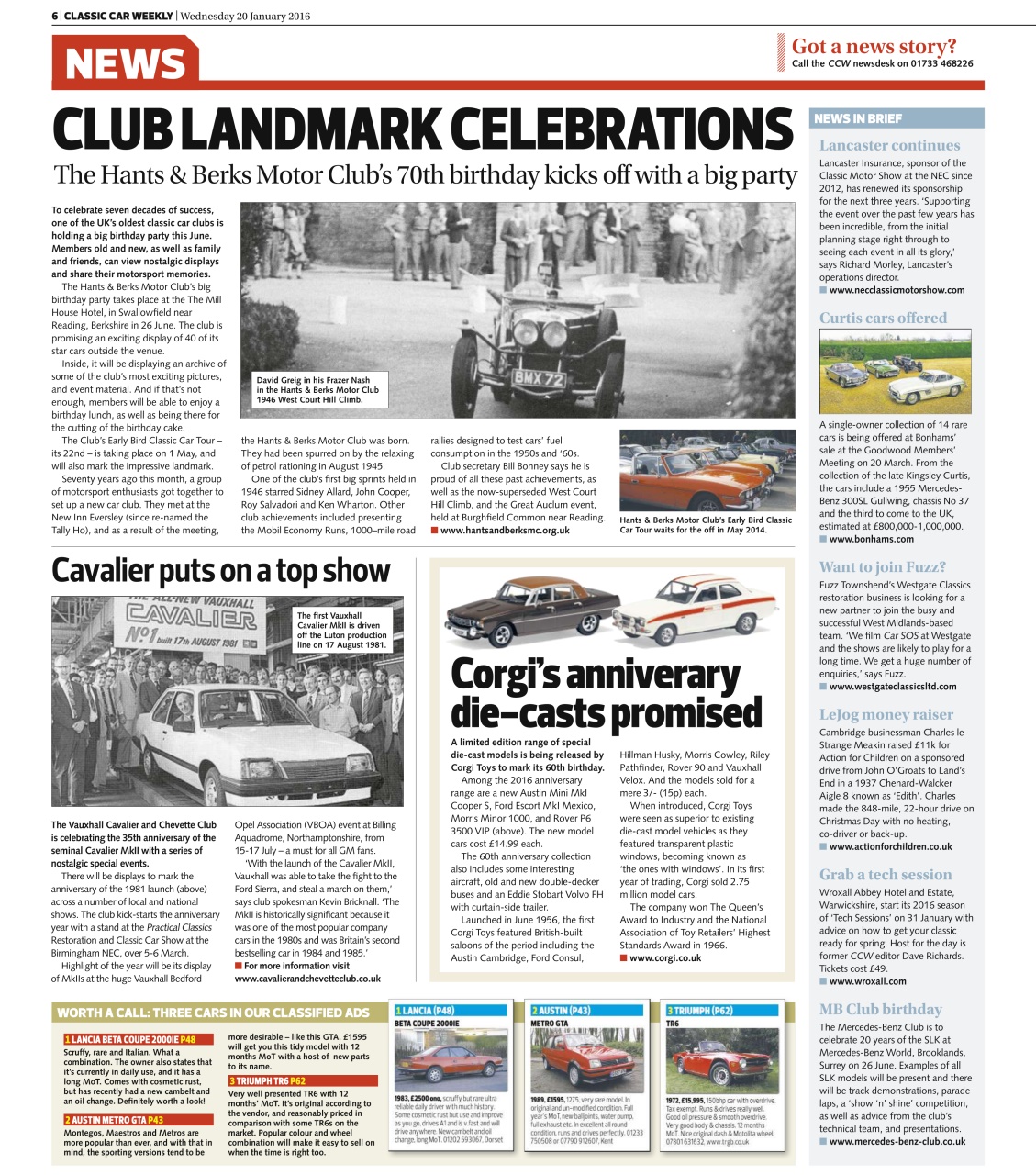 Classic Car Weekly Preview Pages