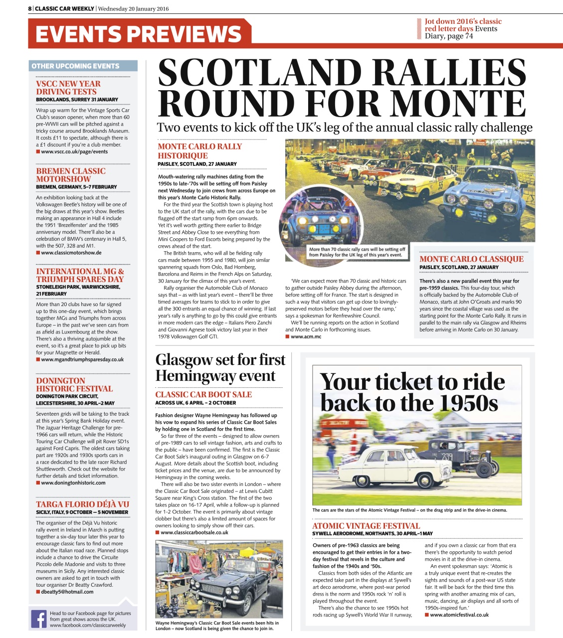 Classic Car Weekly Preview Pages