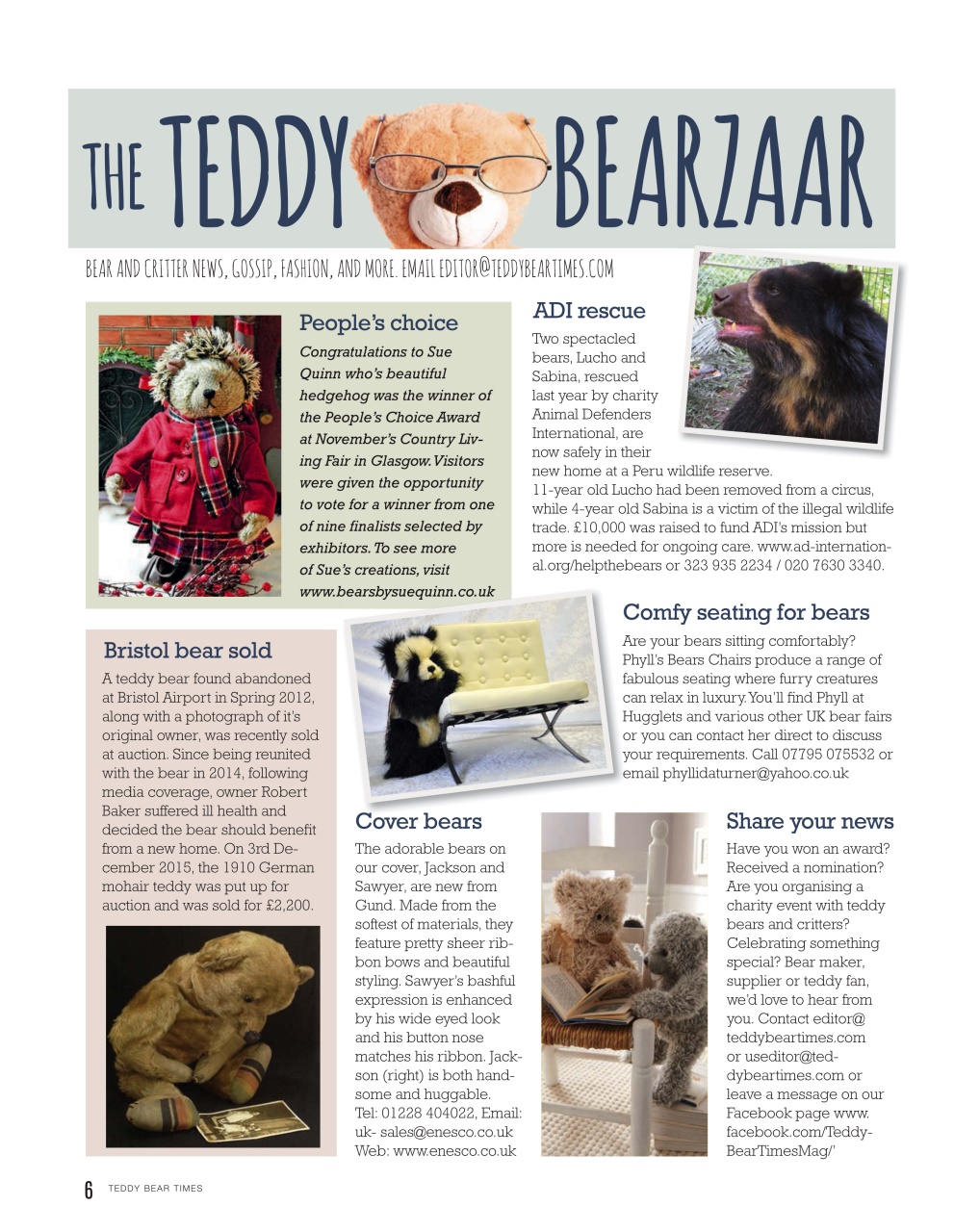 Teddy Bear Times Preview Pages