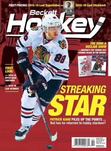 Beckett Hockey Magazine issue February 2016