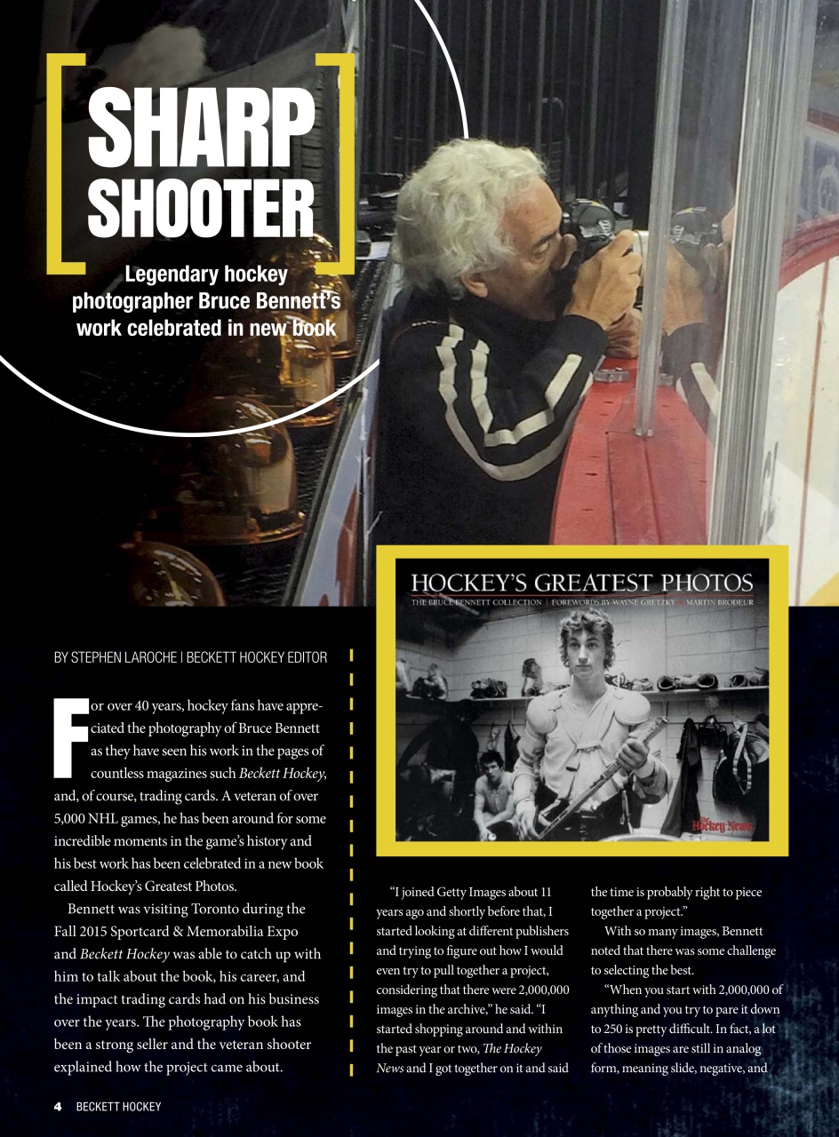 Beckett Hockey Magazine Preview Pages