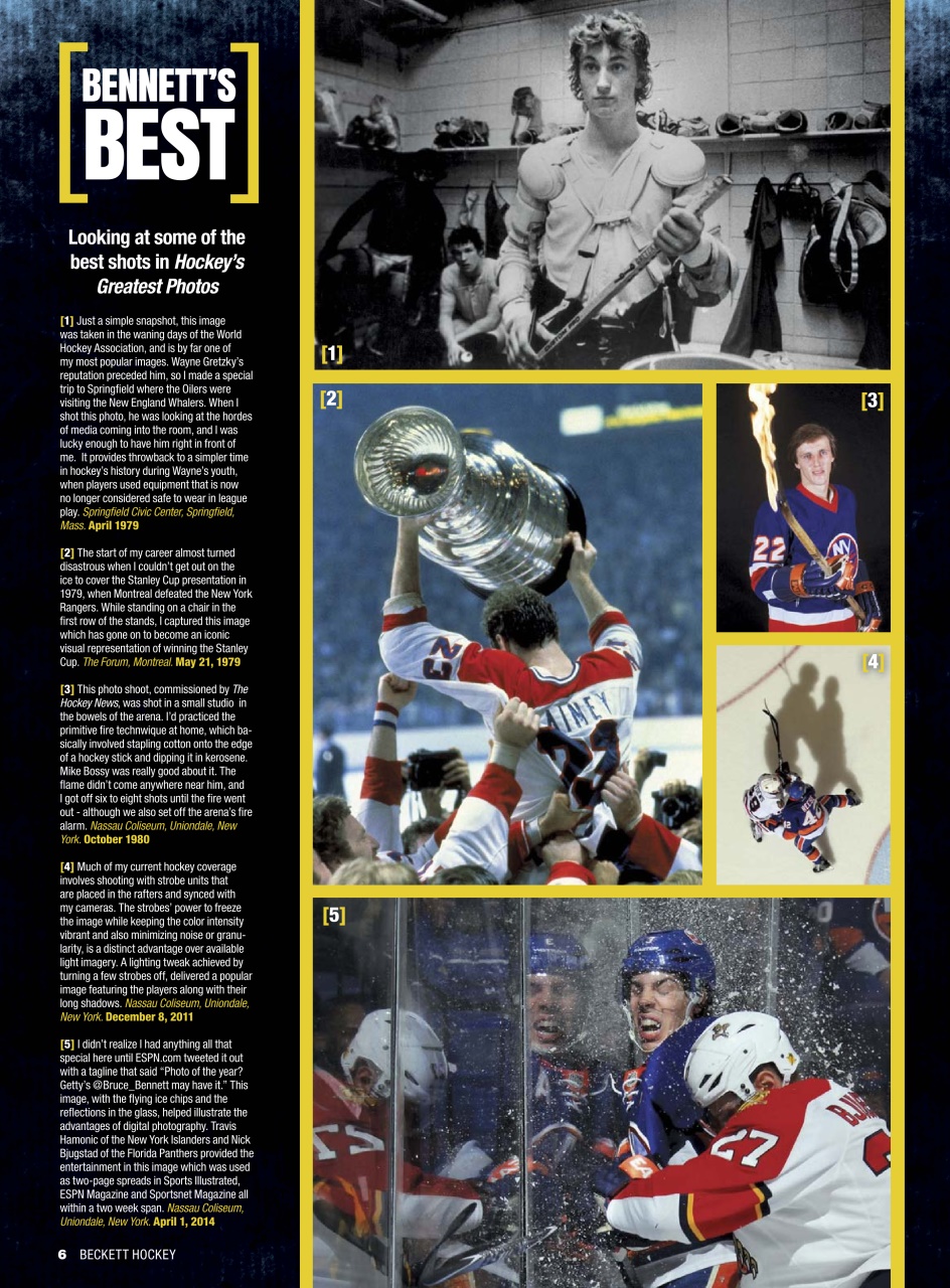 Beckett Hockey Magazine Preview Pages